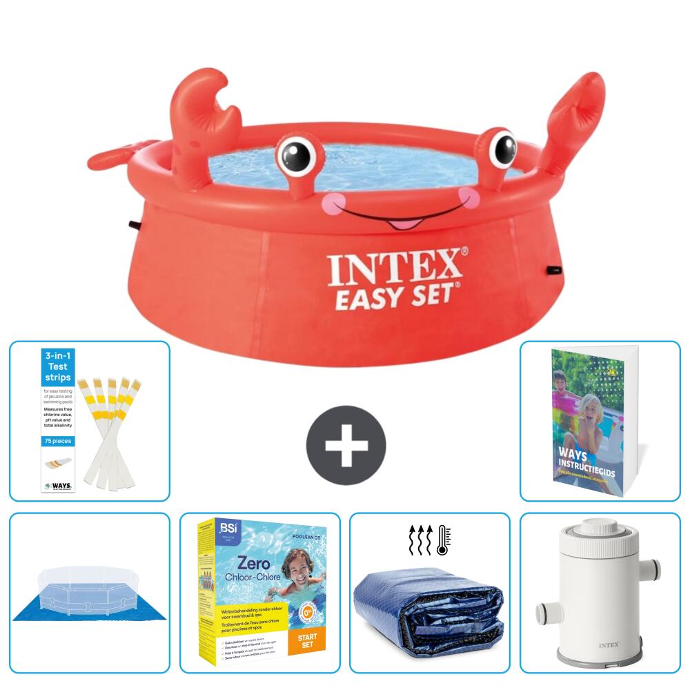 INTEX Basen Easy Set Okrągły - Krab - 183x51 cm - 7-częściowy S71