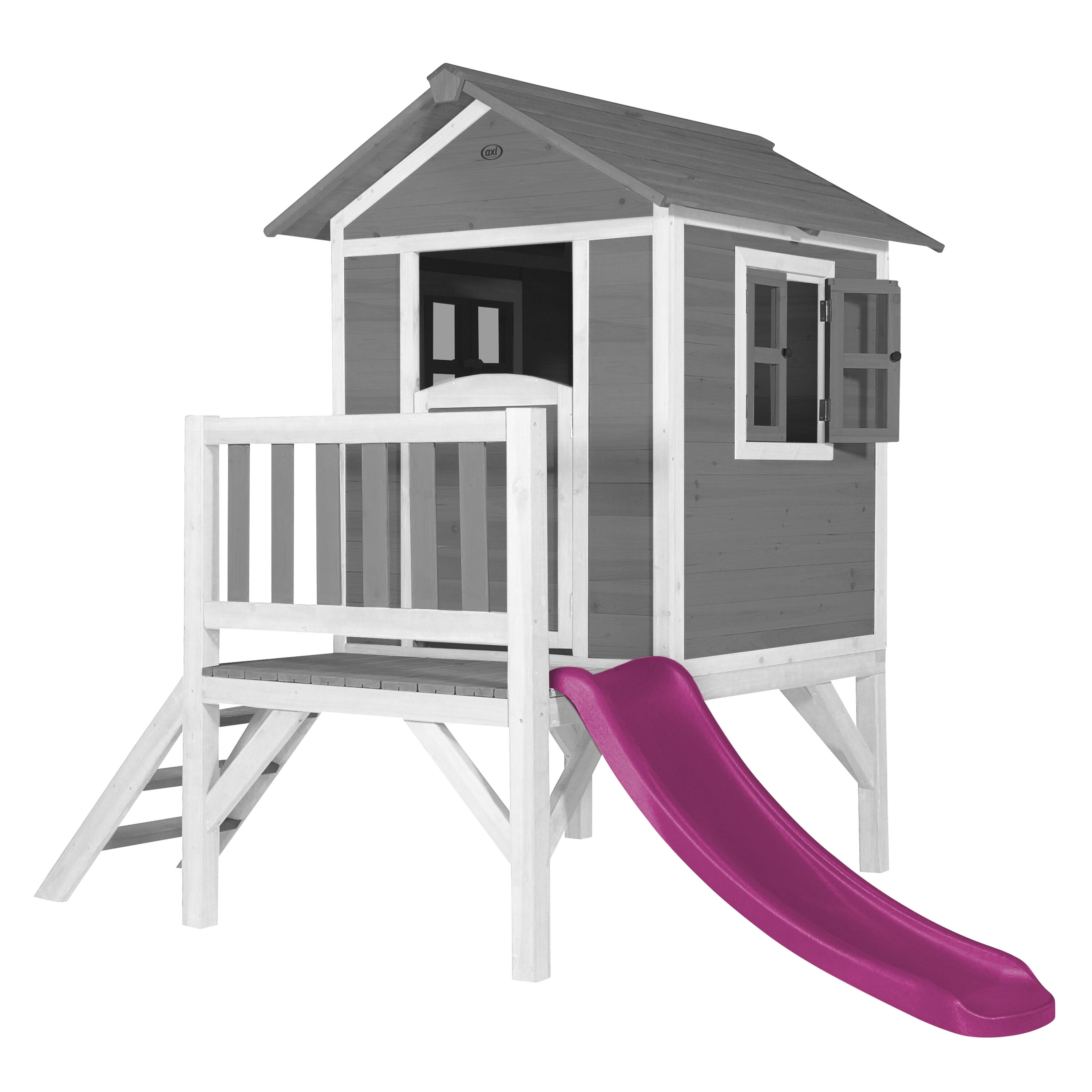 Domek dla dzieci AXI Beach Lodge XL, zjeżdżalnia, Drewno FSC