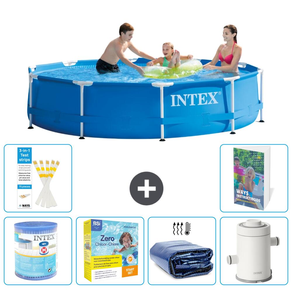 INTEX Basen ze stelażem Okrągły - 305x76 cm - 7-częściowy S65