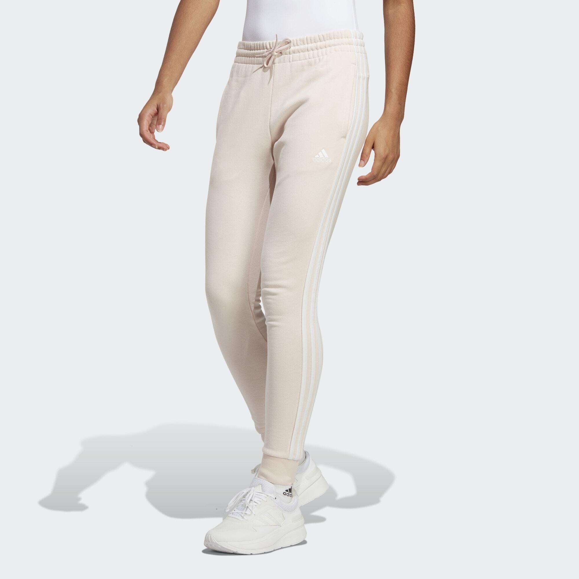 Spodnie damskie adidas Essentials 3-Stripes French Terry Cuffed