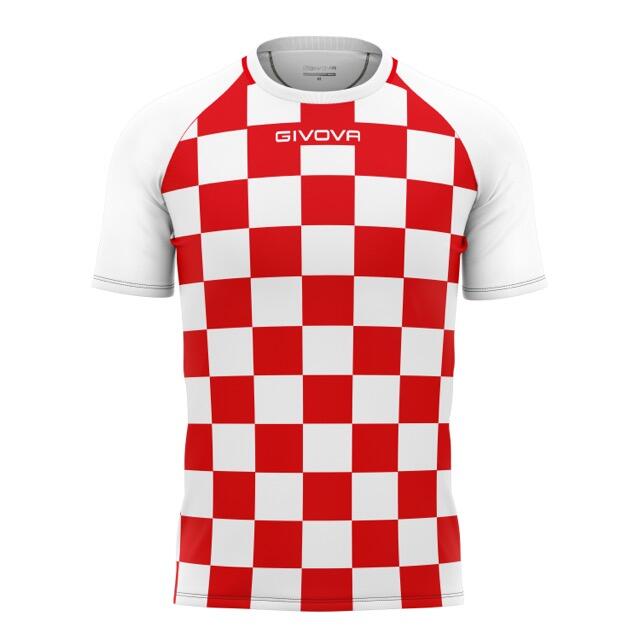Koszulka sportowa Givova Dama biało-czerwona
