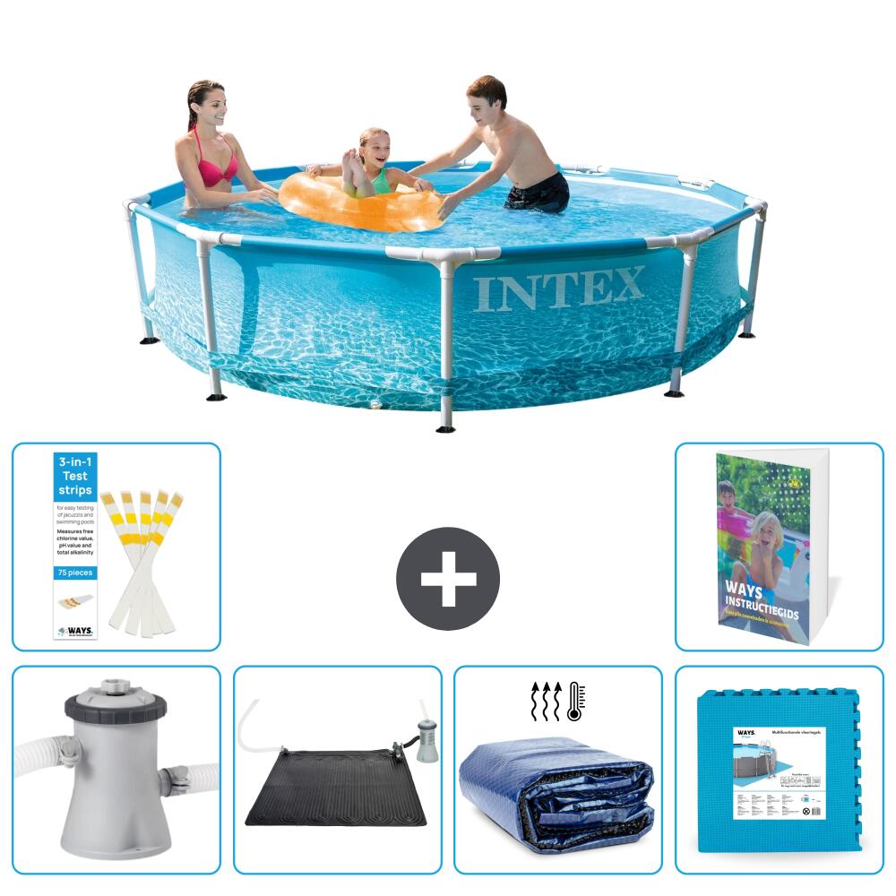 INTEX Basen ze stelażem Okrągły - 305x76 cm - 7-częściowy S340