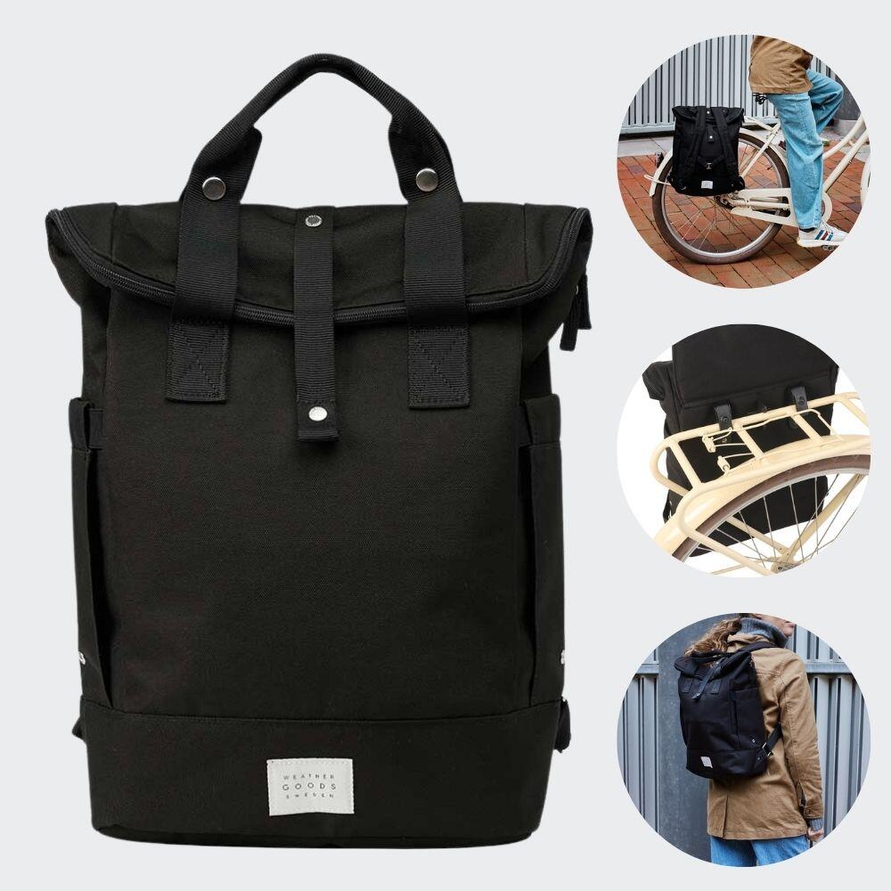 Weathergoods Sweden CITY Bikepack wodoodporna torba-plecak czarna