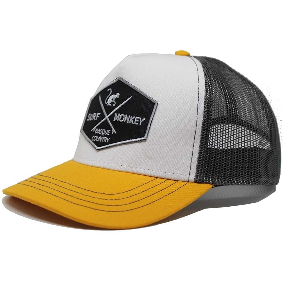 Czapka Trucker - 5 Paneli / Dorośli / Jeden rozmiar (Żółty/Szary)