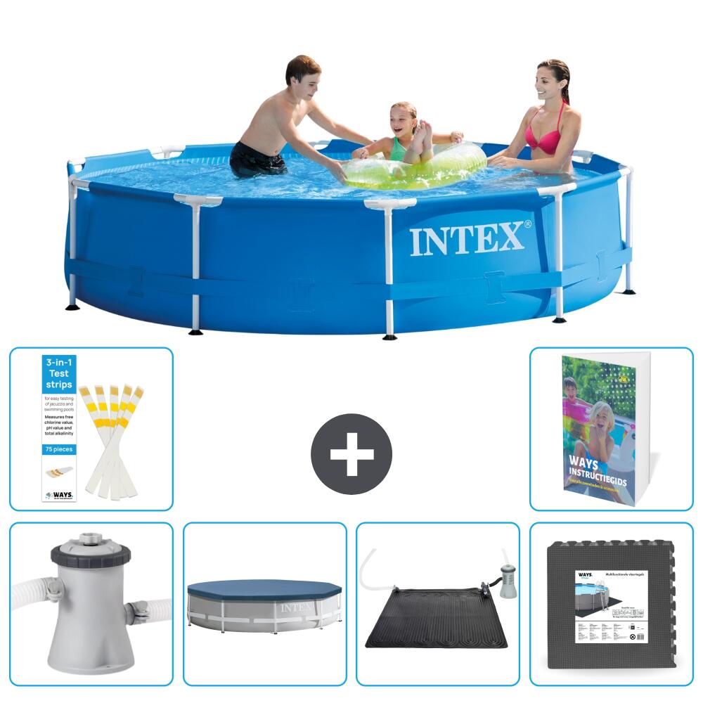 INTEX Basen ze stelażem Okrągły - 305x76 cm - 7-częściowy S195