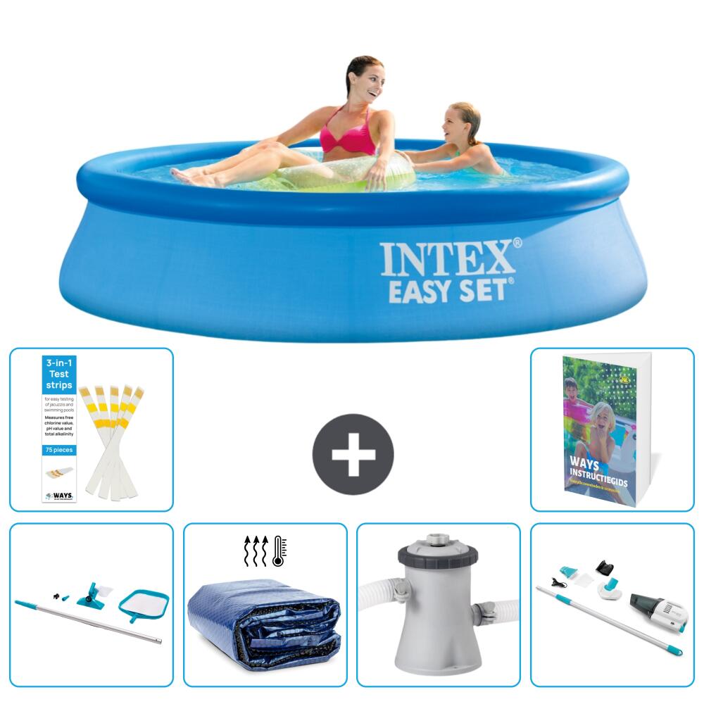 INTEX Basen Easy Set Okrągły - 244x61 cm - 7-częściowy S149