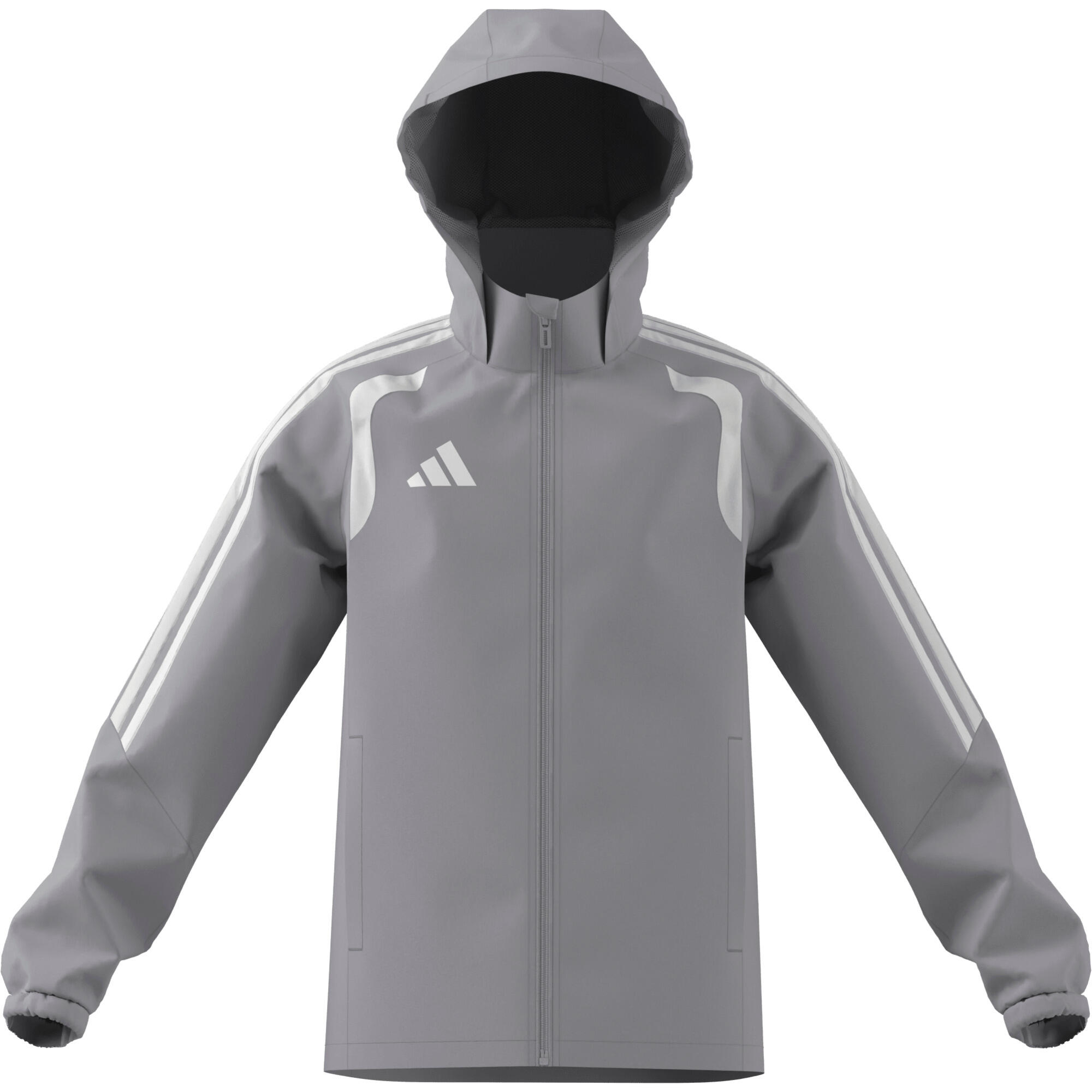 Kurtka dla dzieci adidas Tiro 26 League Windbreaker szara KT2426