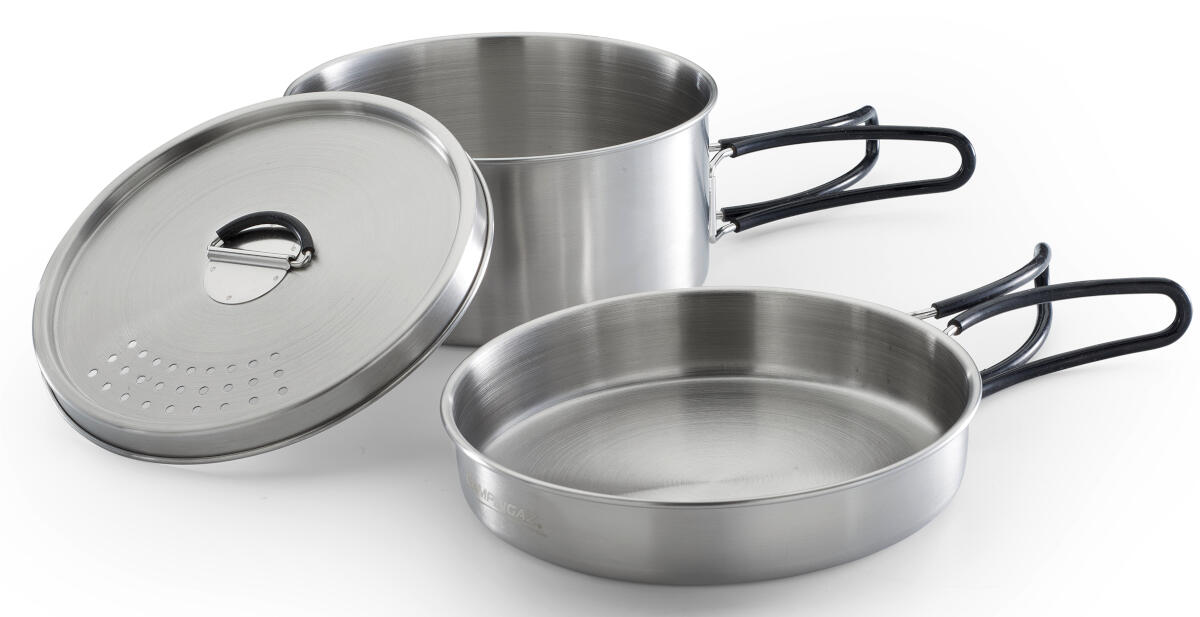 Zestaw Naczyń stalowych Campingaze STAINLESS STEEL TREKKING KIT