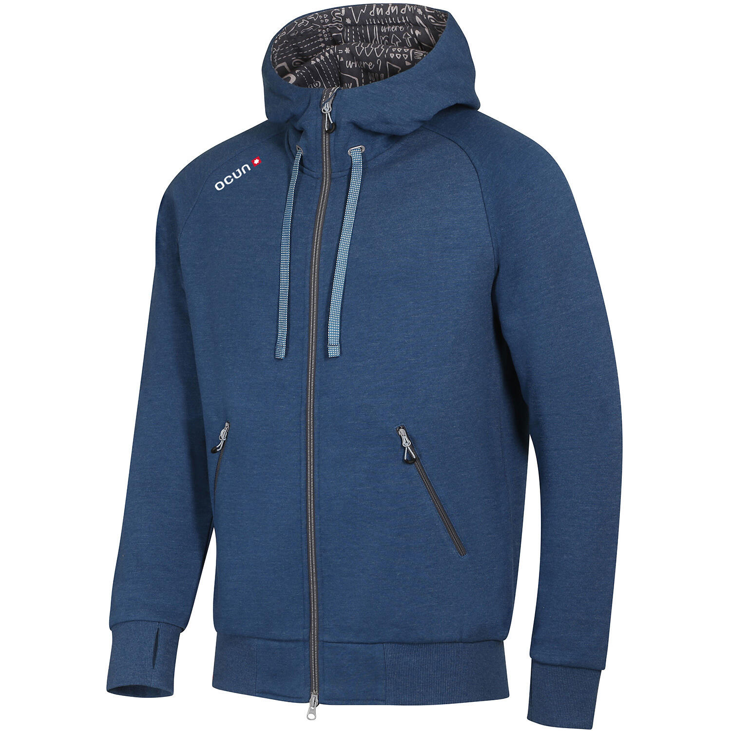 Bluza z kapturem męska Ocun Hoodie Zipper