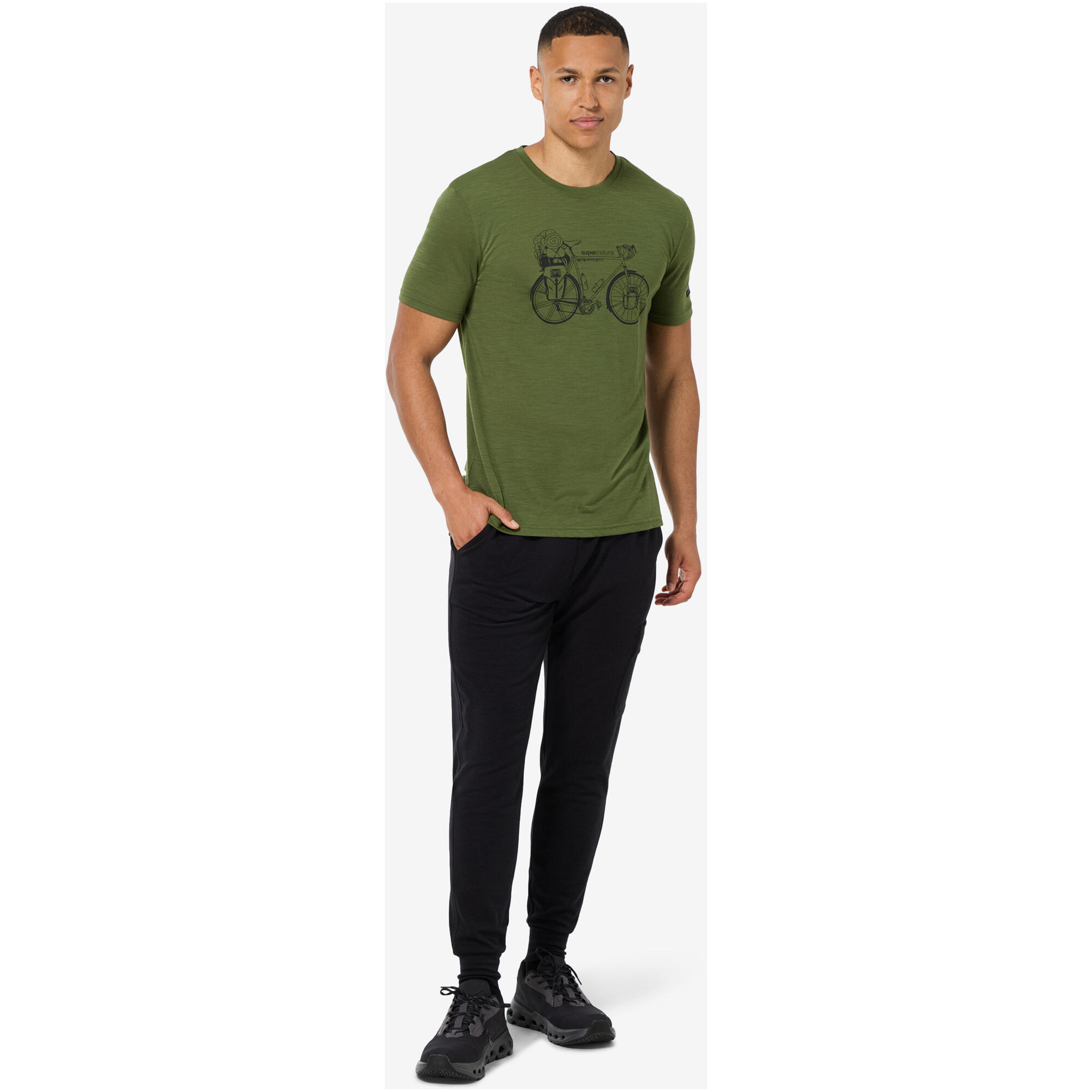 Koszulka męska SUPER.NATURAL M WANDER WHEEL TEE