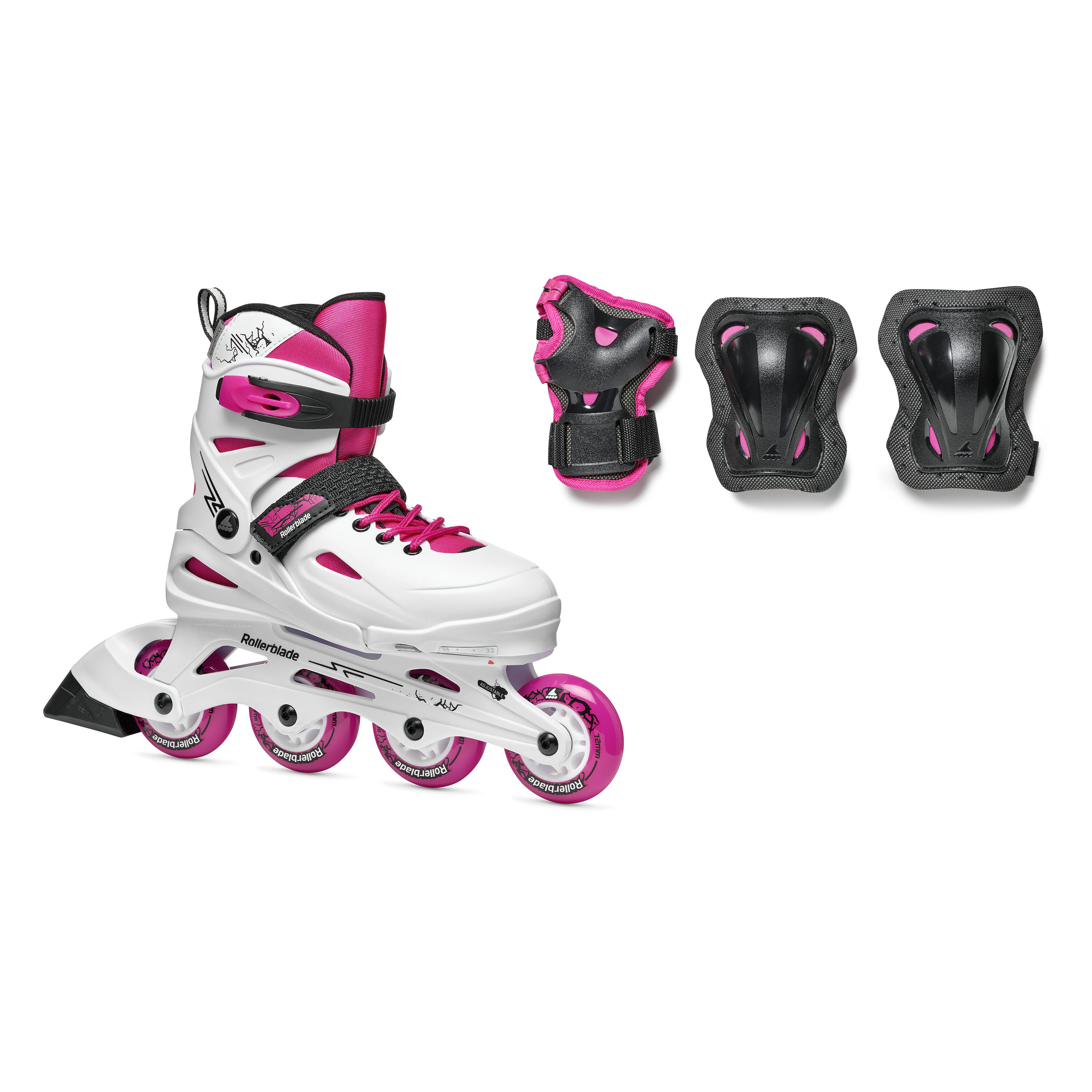 Zestaw dziecięce łyżworolki z regulacją rozmiaru Rollerblade Fury Combo