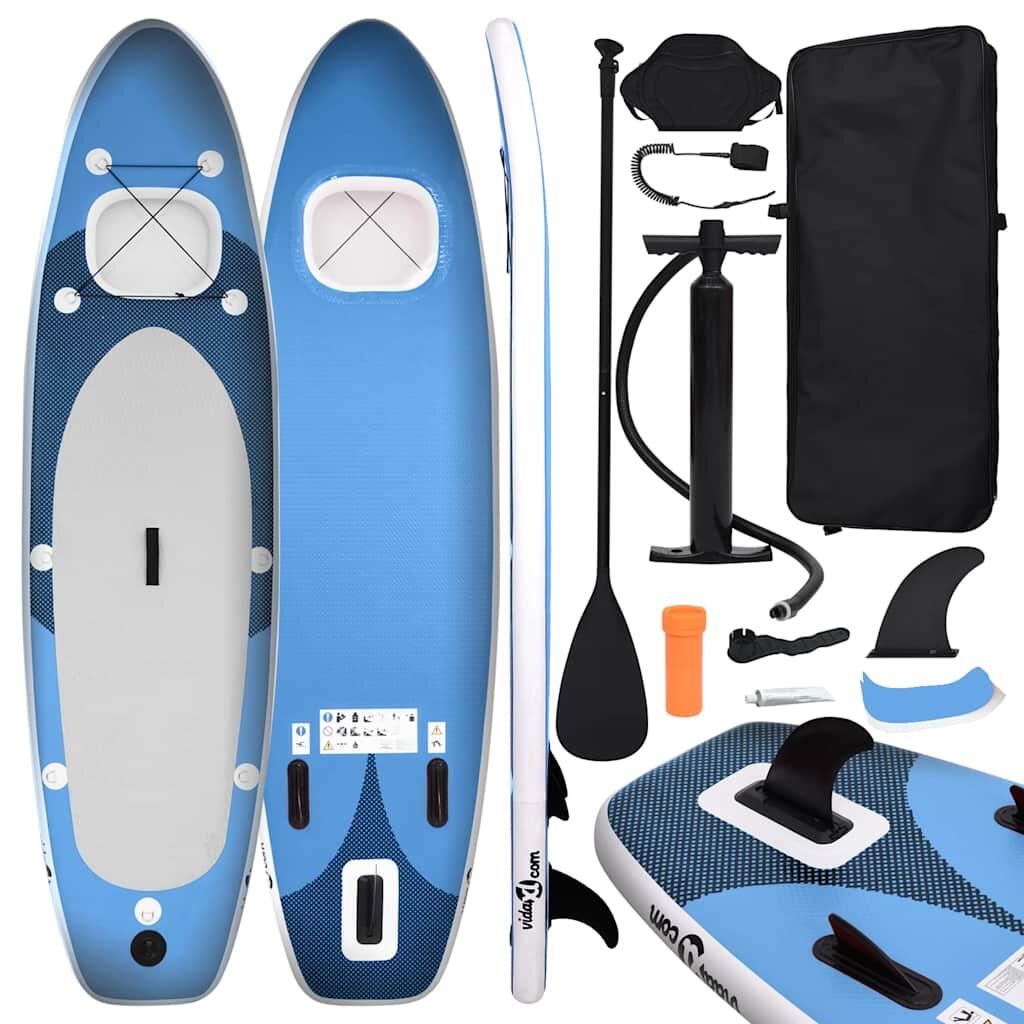 VidaXL zestaw SUP nadmuchiwany 330 x 76 x 10 cm niebieski