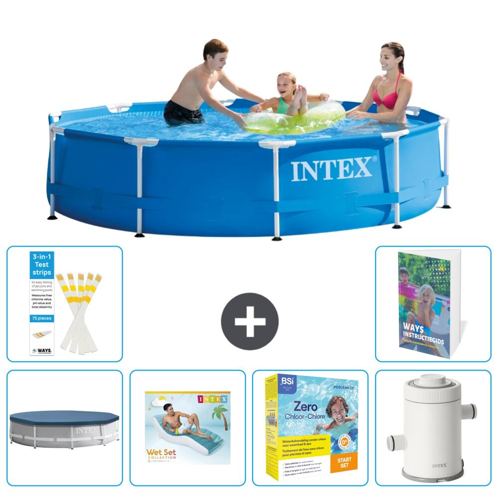 INTEX Basen ze stelażem Okrągły - 305x76 cm - 7-częściowy S135