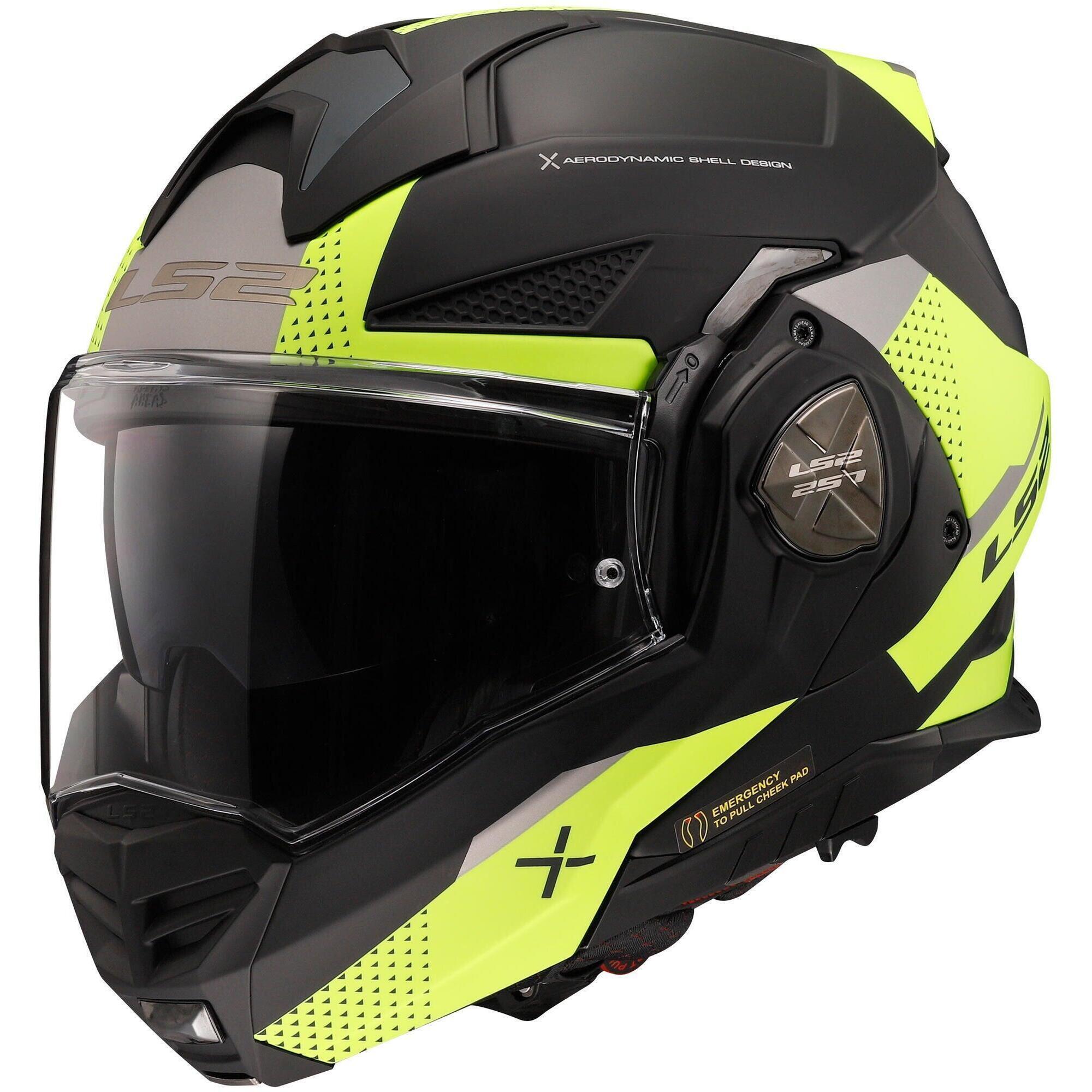 Kask składany LS2 FF901 Advant X Oblivion XXL czarny/żółty
