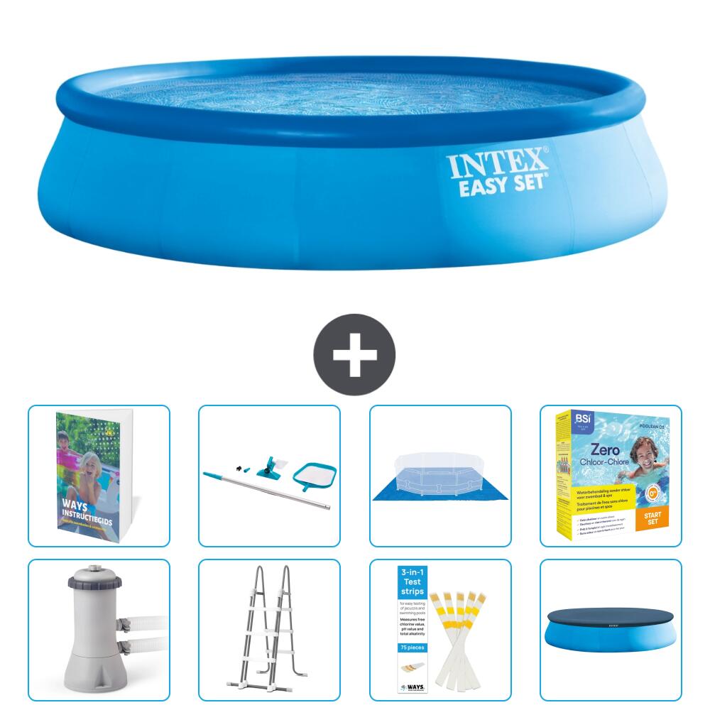 INTEX Basen Easy Set Okrągły - 457x107 cm - 9-częściowy S550