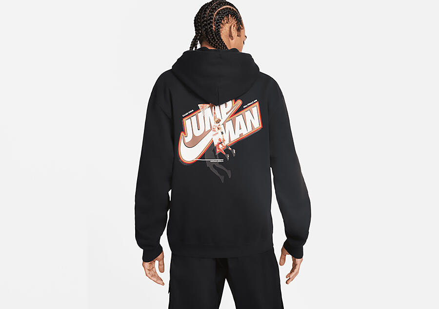 Bluza męska nike air jordan jumpman fleece full-zip hoodie black