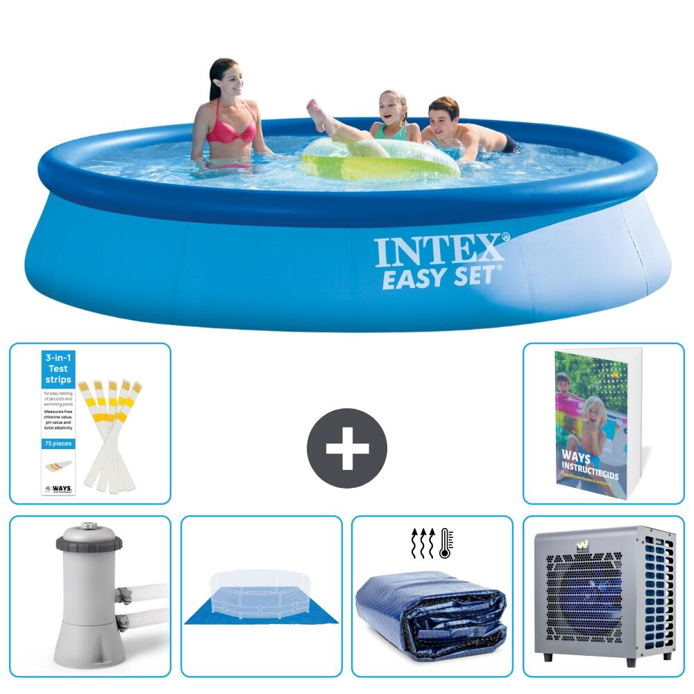 INTEX Basen Easy Set Okrągły - 396x84 cm - 7-częściowy S278