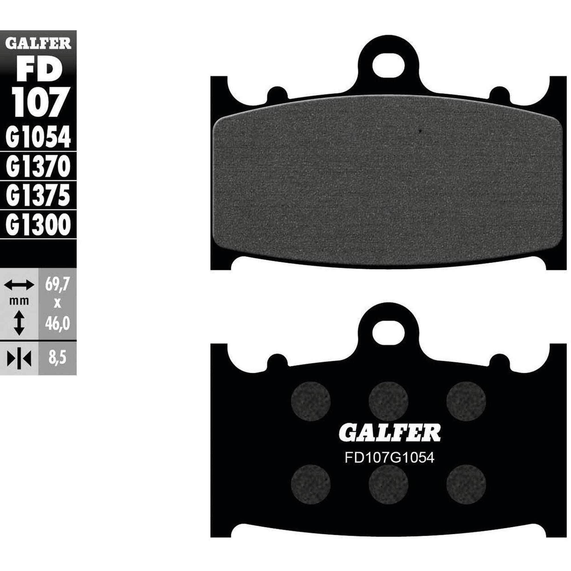 GALFER FD107 (G1054) klocki hamulcowe tarczowe