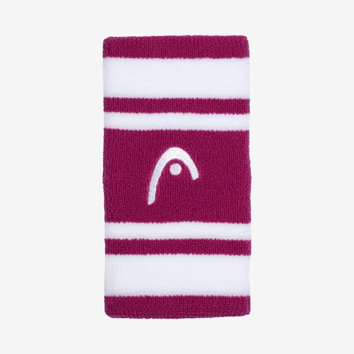 Frotka tenisowa Head Wristband Striped 5 różowo-biała