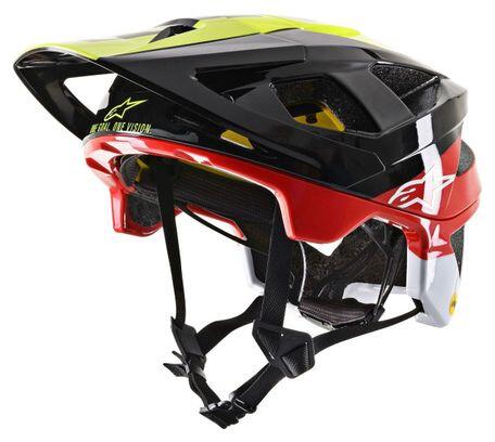 Kask Alpinestars Vector Tech Pilot Mips Czarny / Żółty / Czerwony