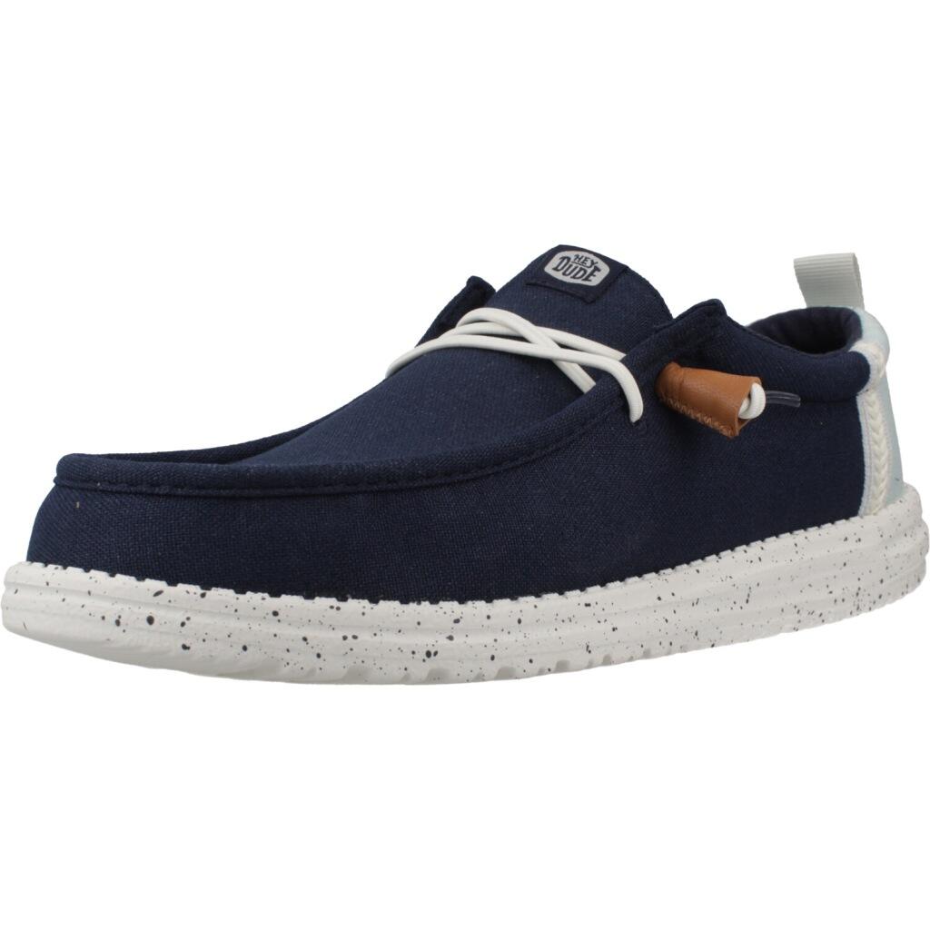 Buty HEY DUDE WALLY SUMMER LINEN Niebieski
