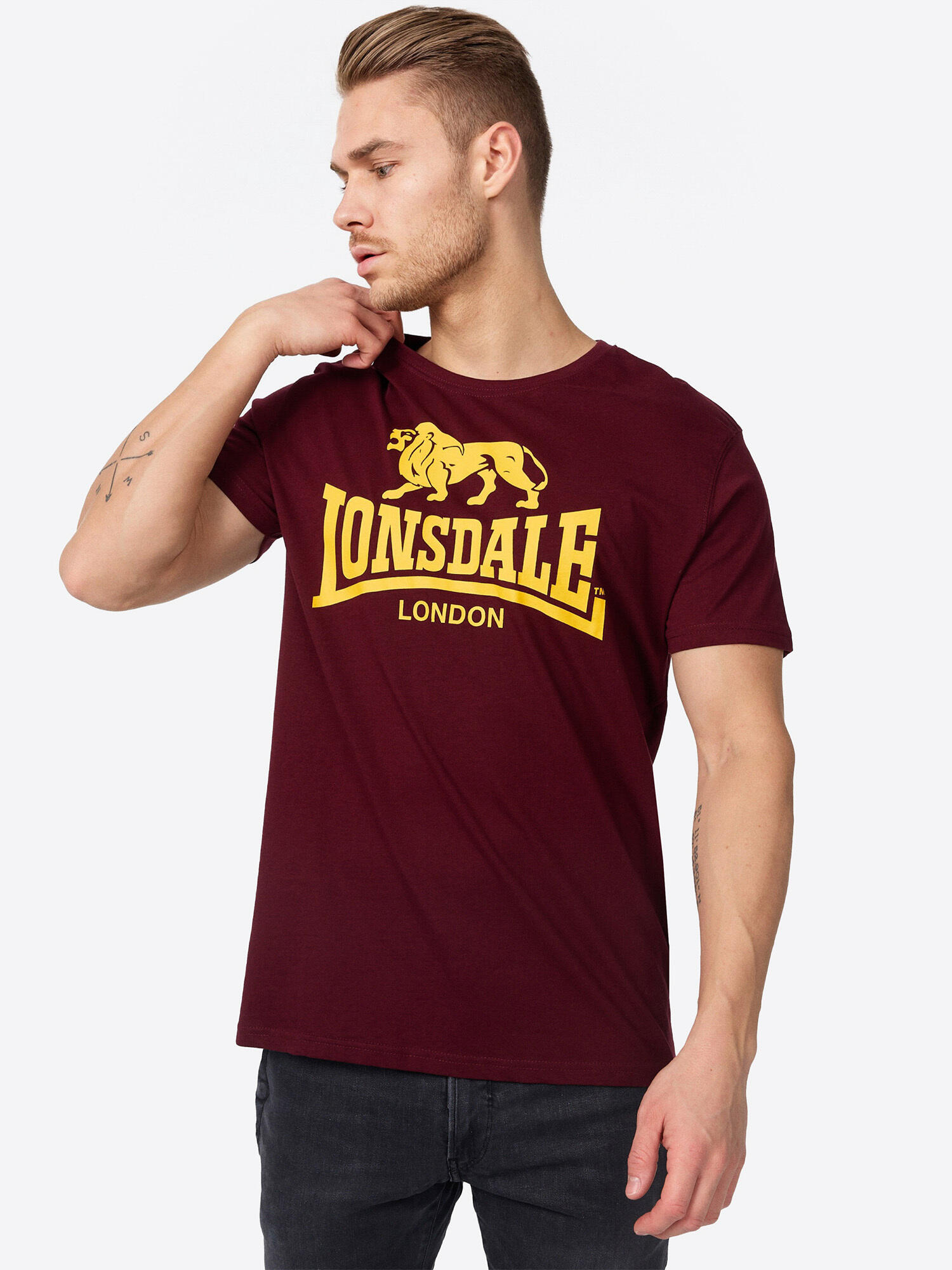 T-shirt o klasycznym kroju Lonsdale Logo