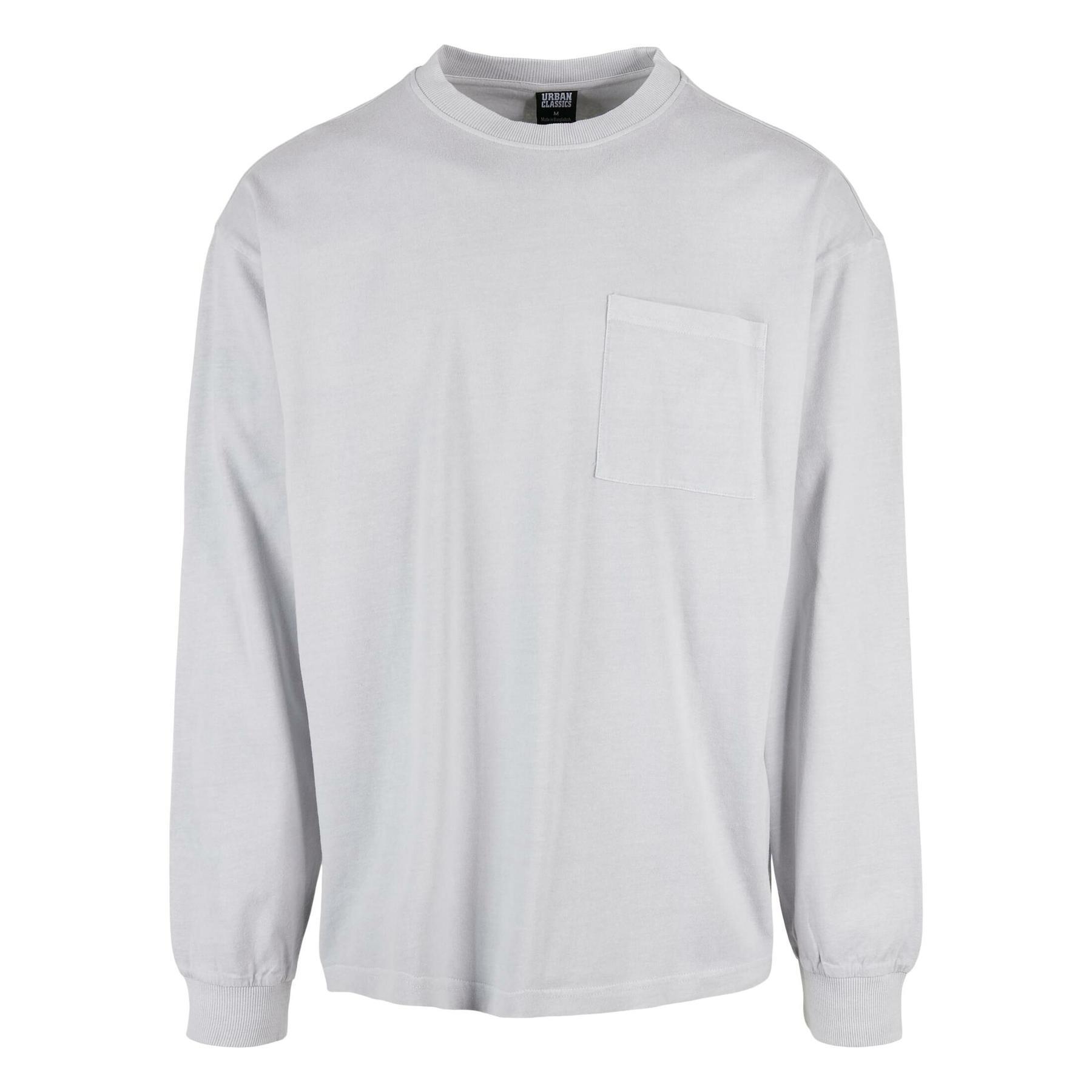 Koszulka z długim rękawem Urban Classics Pigment Dyed Pocket