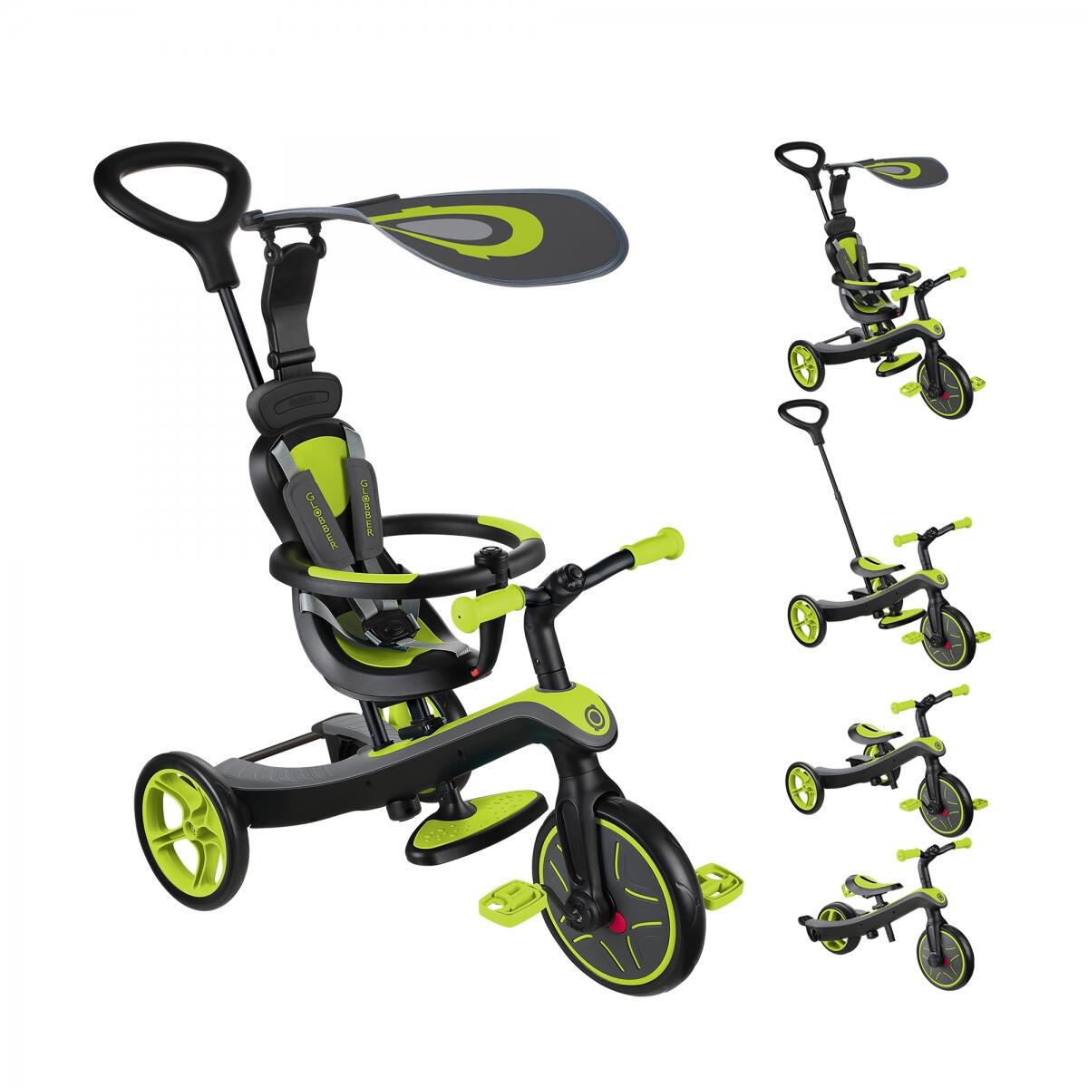 Globber Trike Explorer 4 in 1 in het Groen