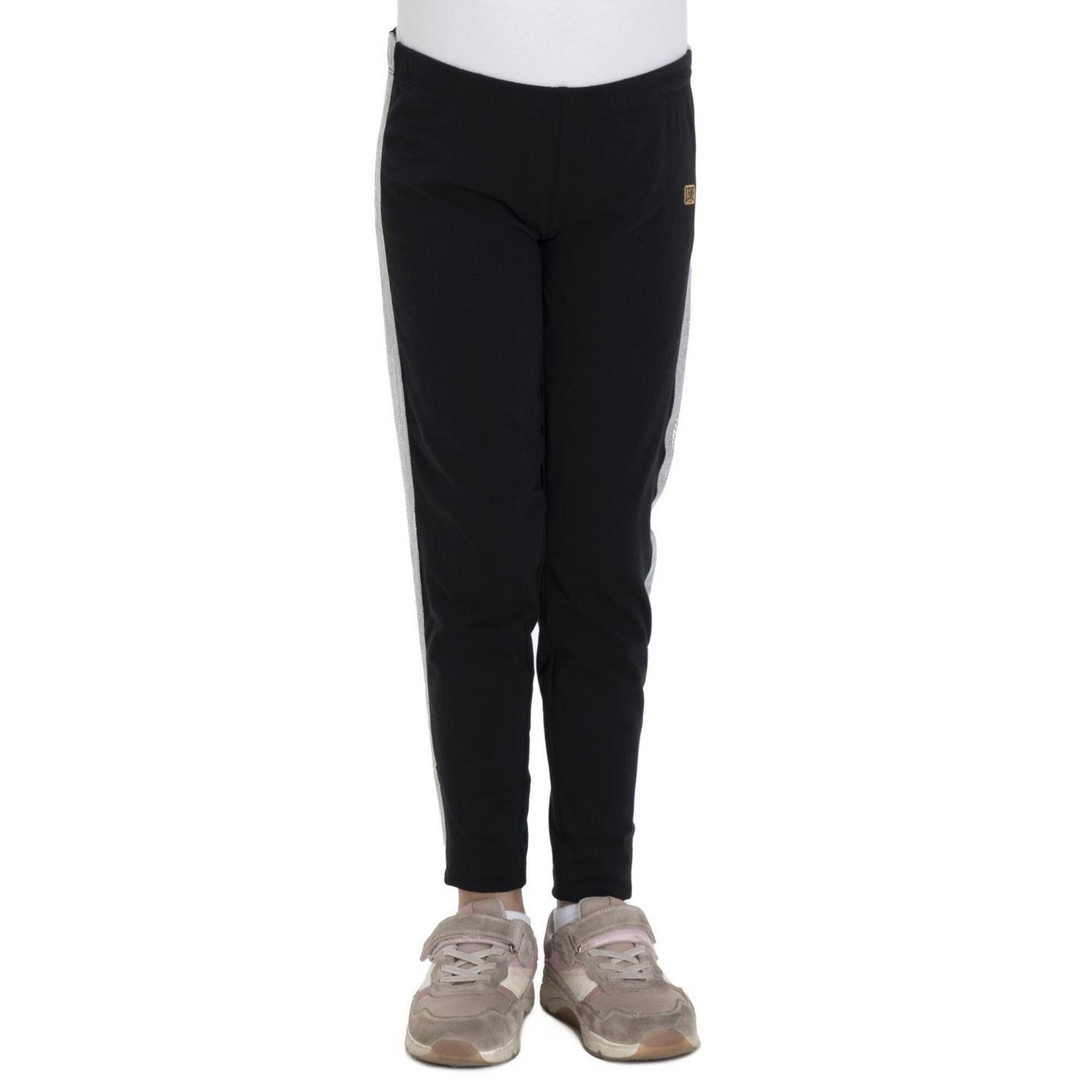 Błyszczące legginsy dziewczęce