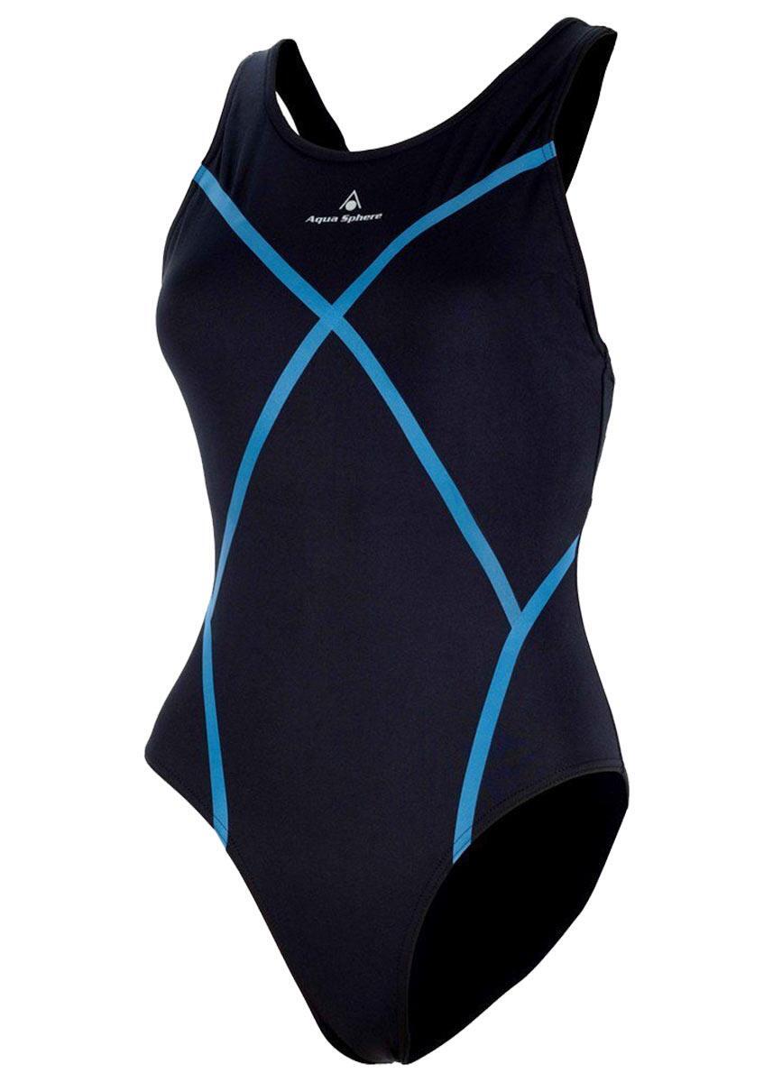 Strój Kąpielowy Aqua Sphere Capri – Czarno-Niebieski – Rozmiar 30