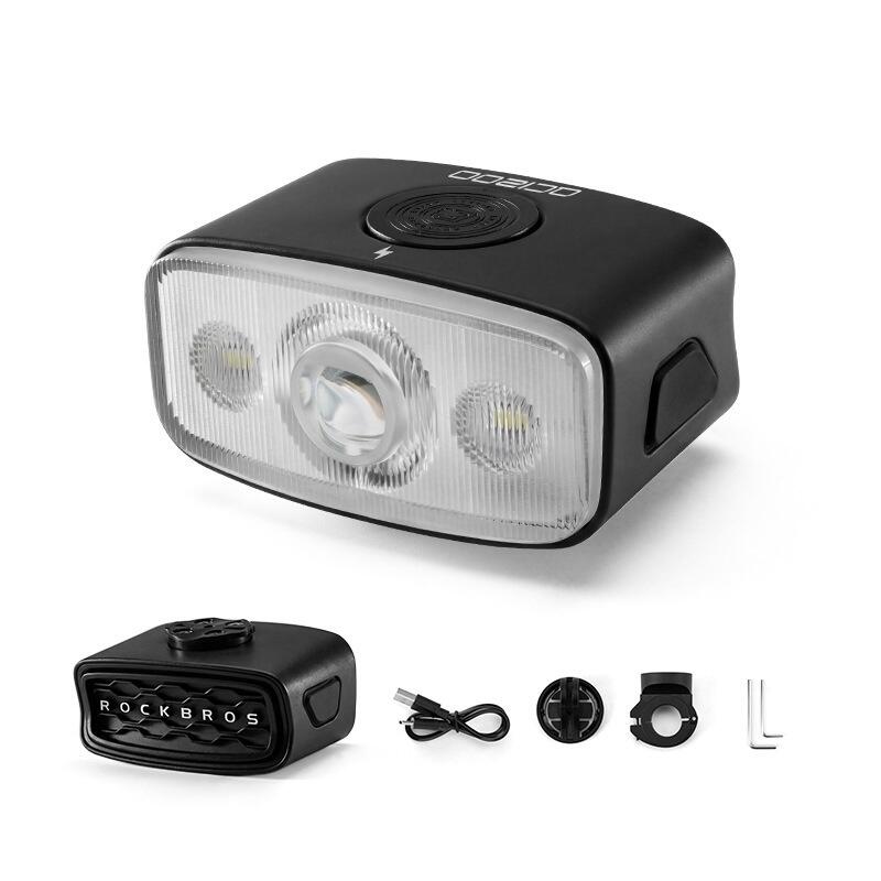 Przednia lampa rowerowa IPX6 z akumulatorem USB-C ROCKBROS
