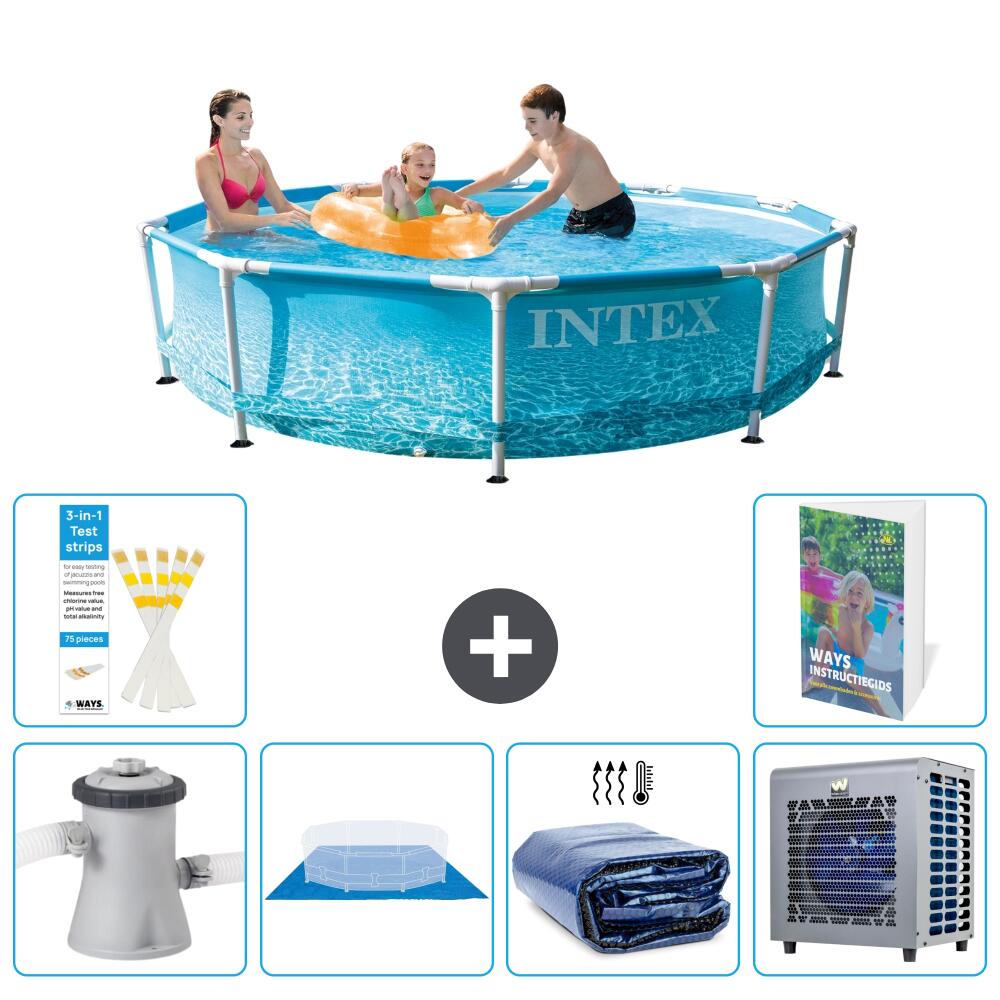 INTEX Basen ze stelażem Okrągły - 305x76 cm - 7-częściowy S278