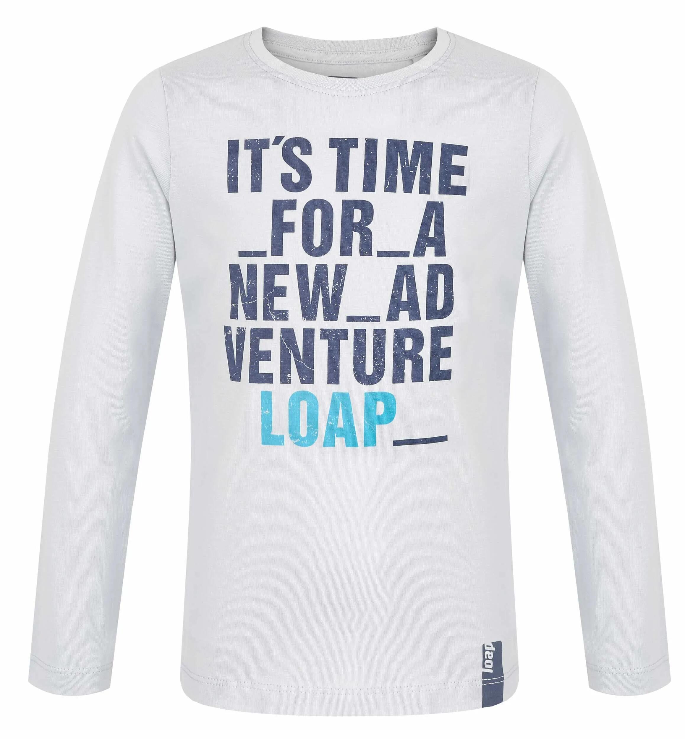 T-shirt dziecięcy Loap Binus szary