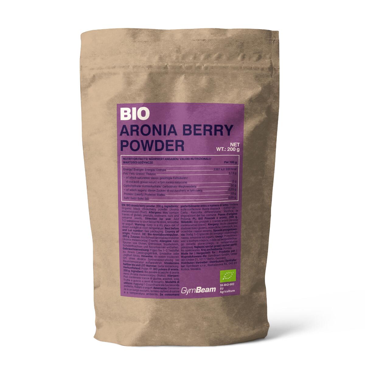 Aronia w proszku BIO bez cukru 200 g