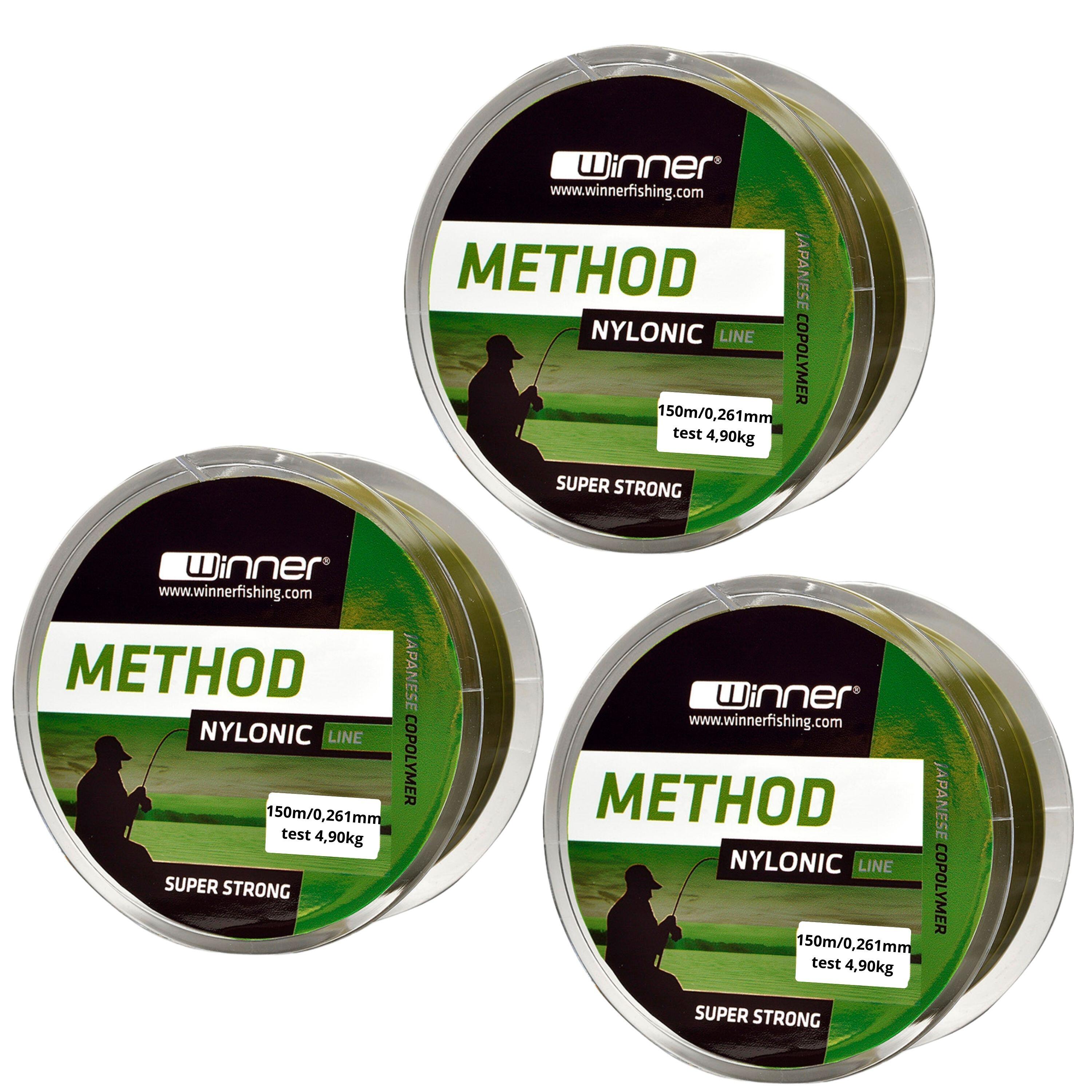 Żyłka Nylonic Method line 0,261 mm/150 m 3 szt