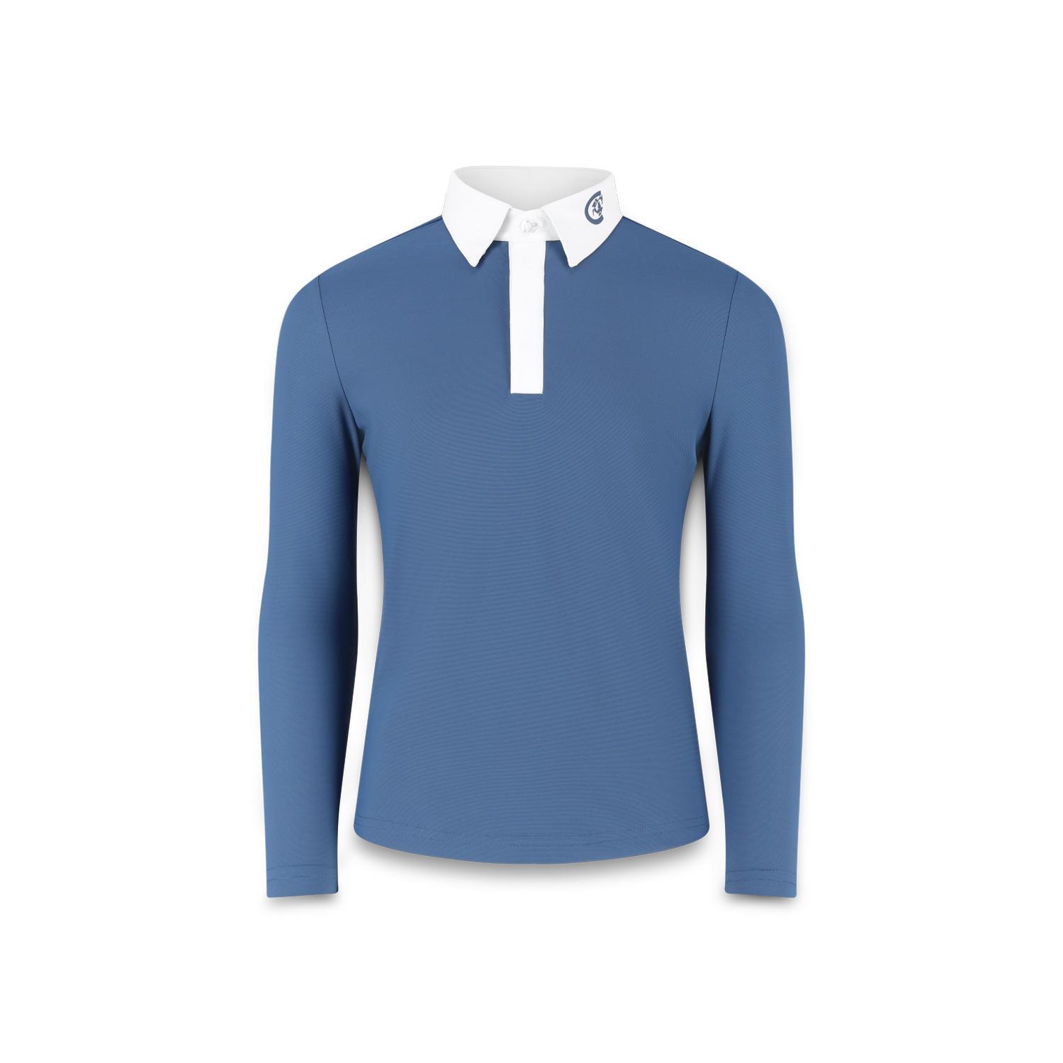 Dziecięca koszulka polo z długim rękawem do jazdy konnej Kentucky Osaka