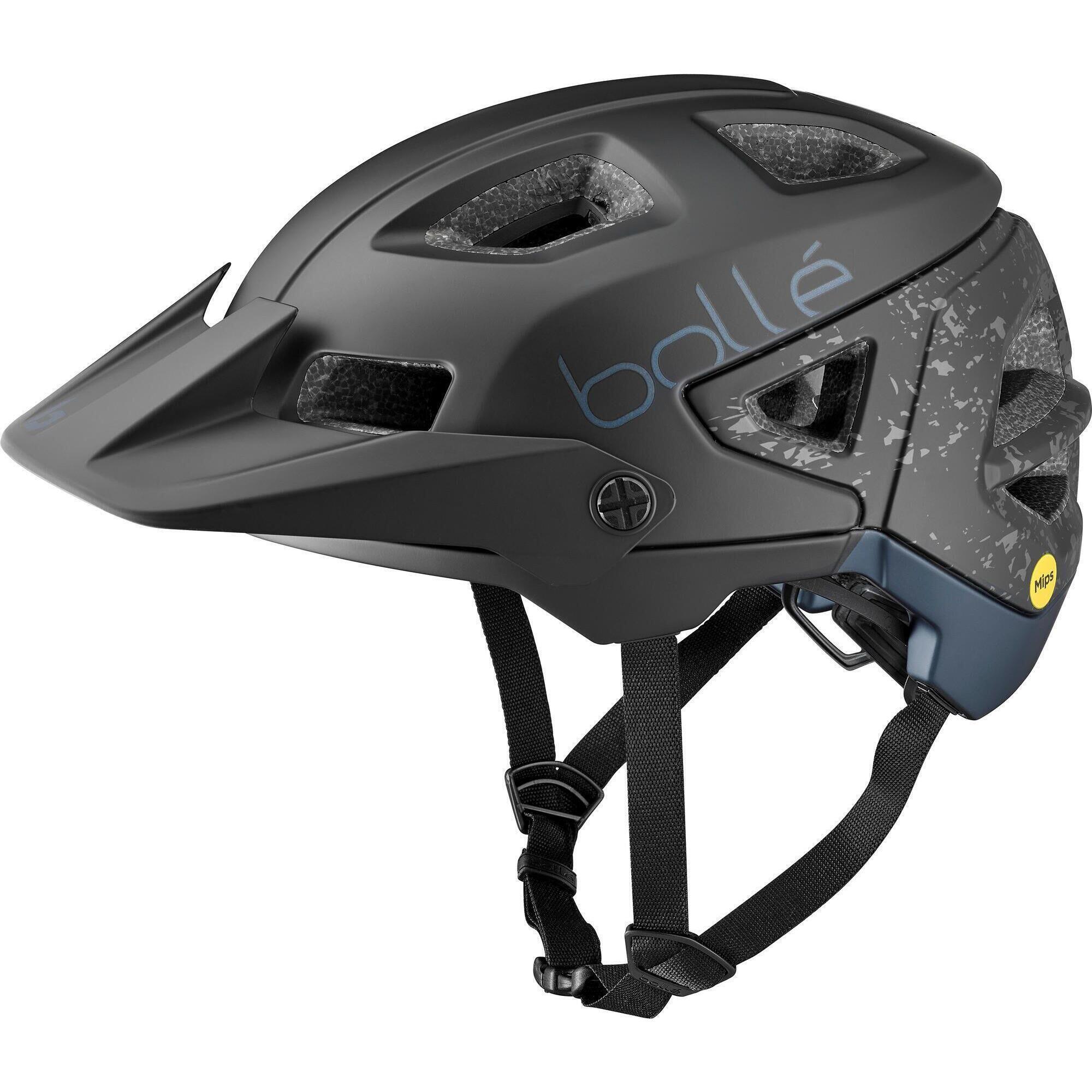 Kask rowerowy MTB „TRACKDOWN MIPS”  kolor czarny matowy mineralny