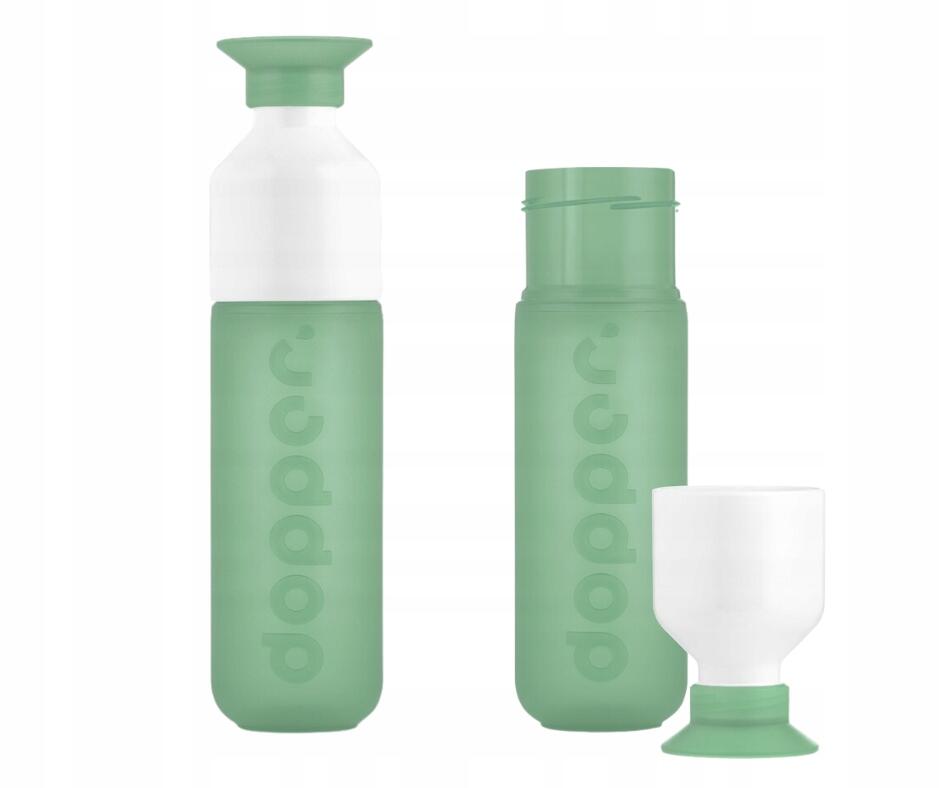 Butelka na wodę Dopper Moody Mint 450 ml z kubkiem
