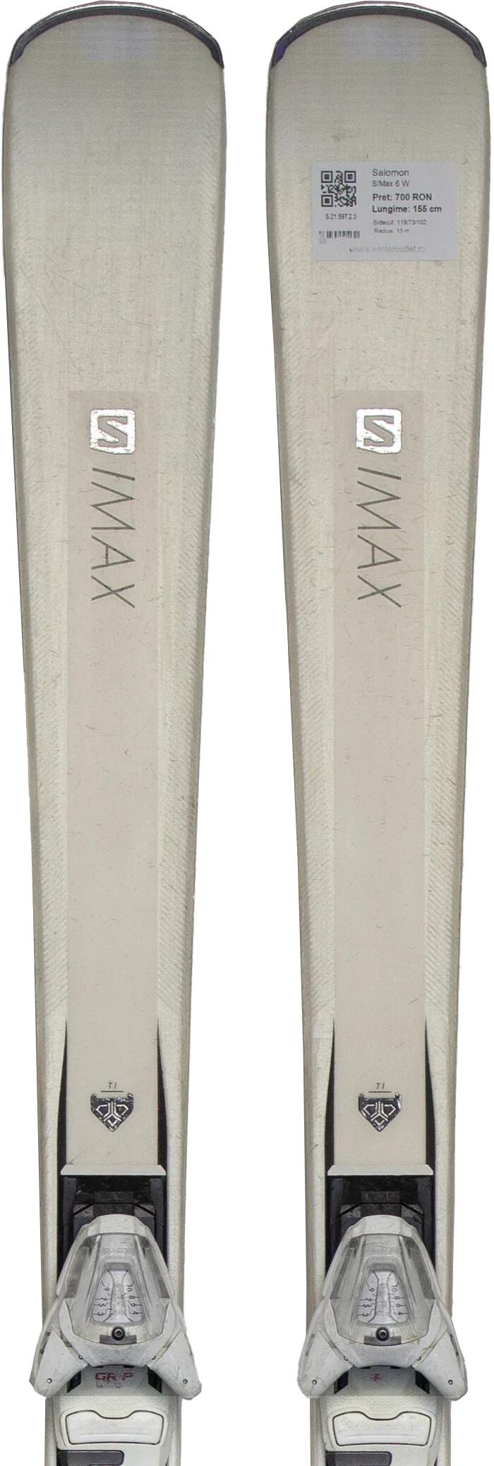 Second Life- Narty SALOMON S/Max 6 W, 150 cm- Stan dobry
