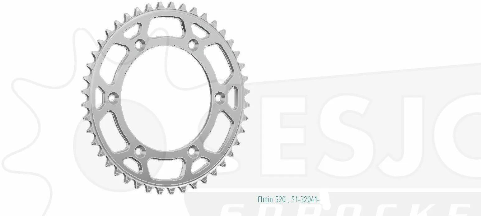 Aluminiowe koło łańcuchowe Esjot 520 41z - Wysoka jakość