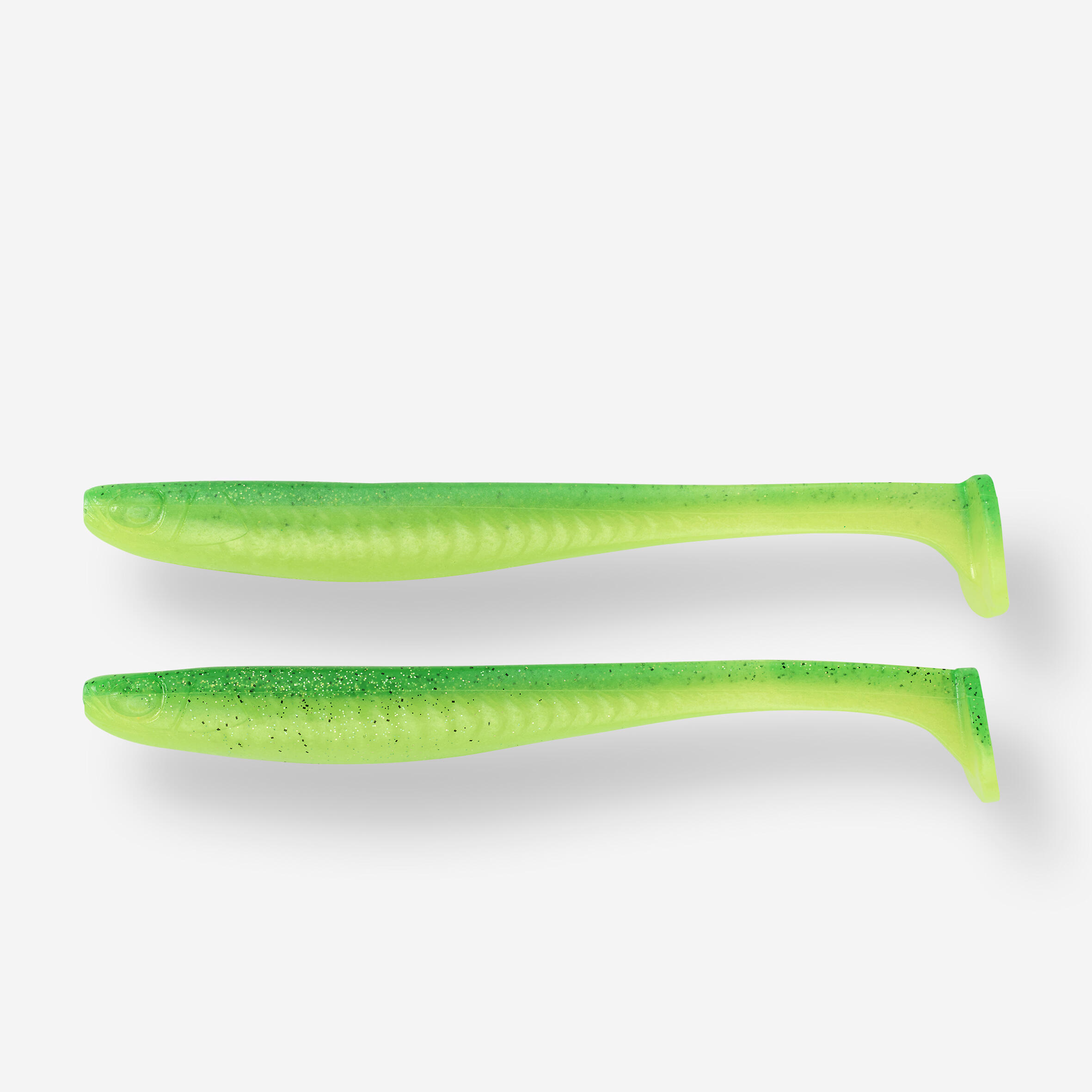 Przynęta miękka nasączona atraktorem Caperlan Yubari FatShad 20 cm-8 fluo green