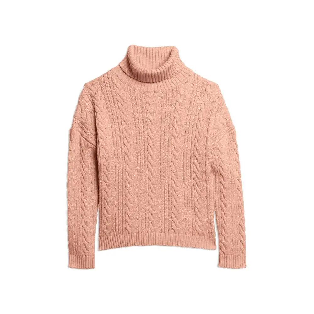 Damski sweter z golfem z opadającymi ramionami Superdry