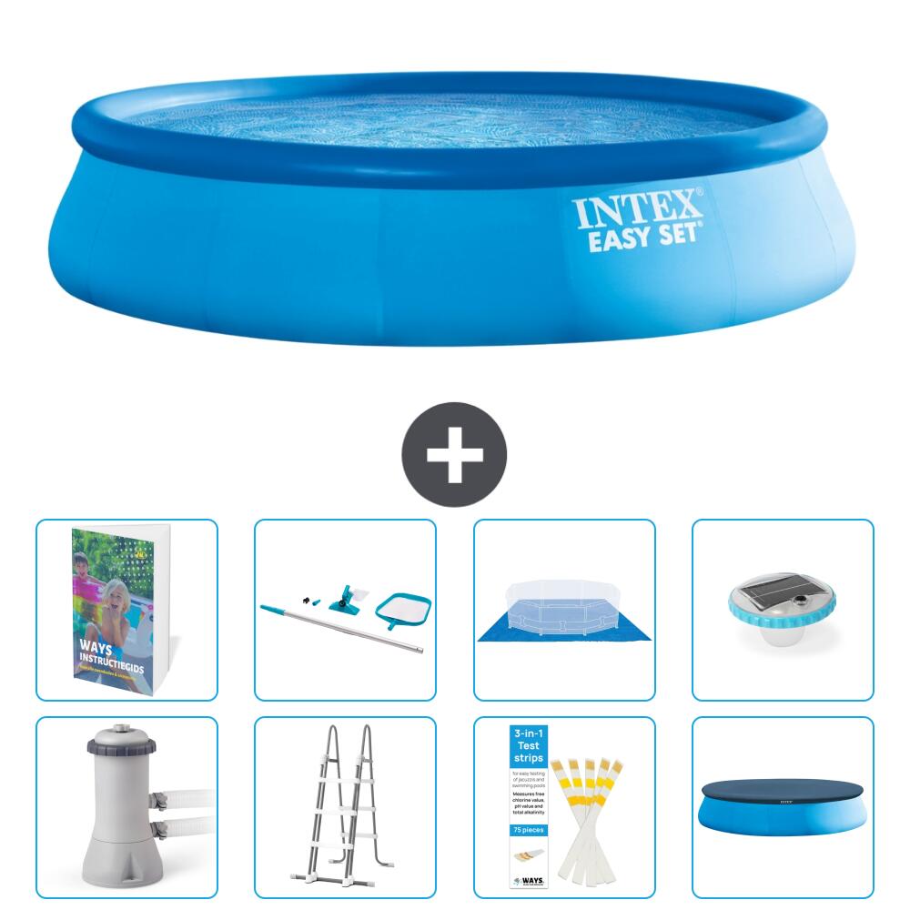 INTEX Basen Easy Set Okrągły - 457x107 cm - 9-częściowy S595