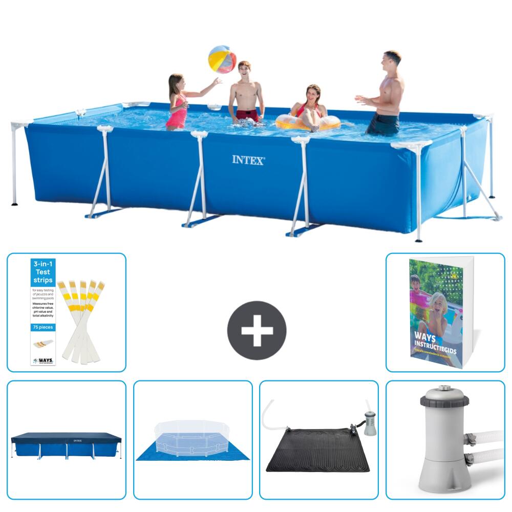 INTEX Basen ze stelażem Prostokątny - 450x220x84 cm - 7-częściowy S40