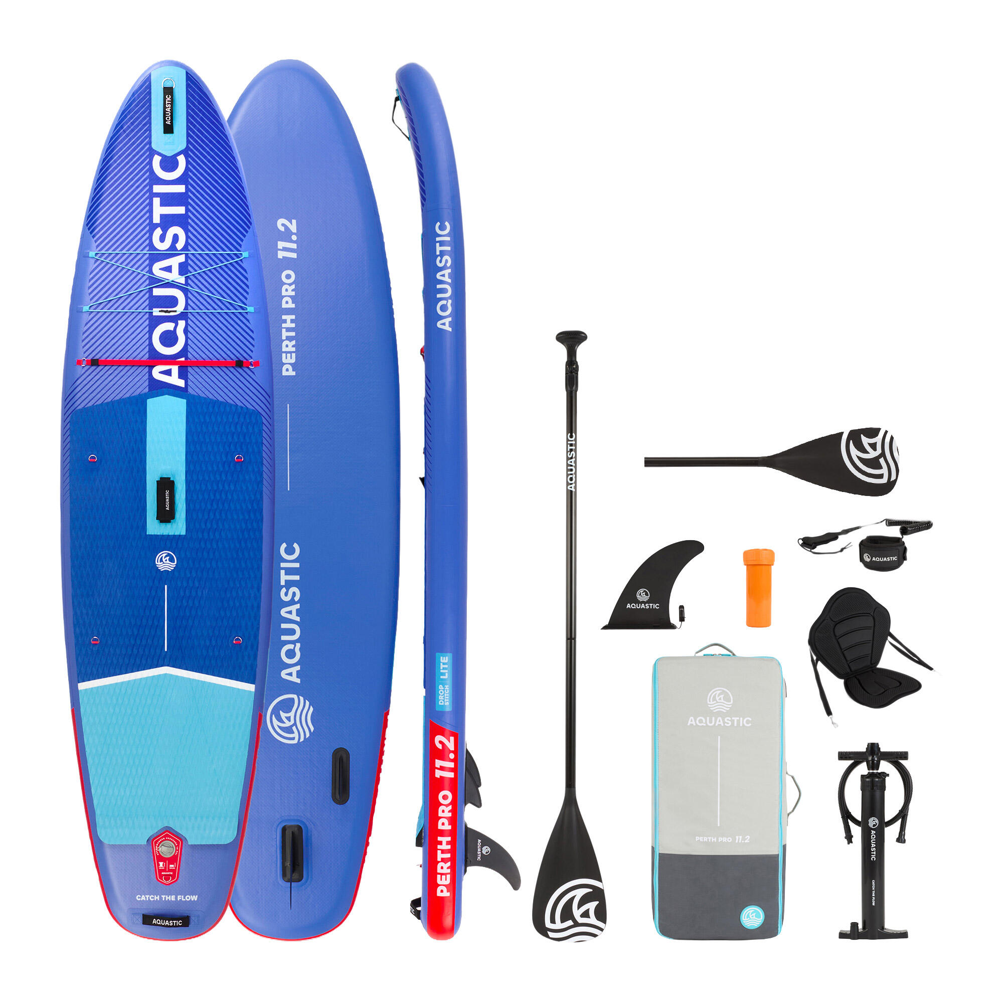 Deska SUP AQUASTIC Perth Pro 11'2 Zestaw z siedziskiem