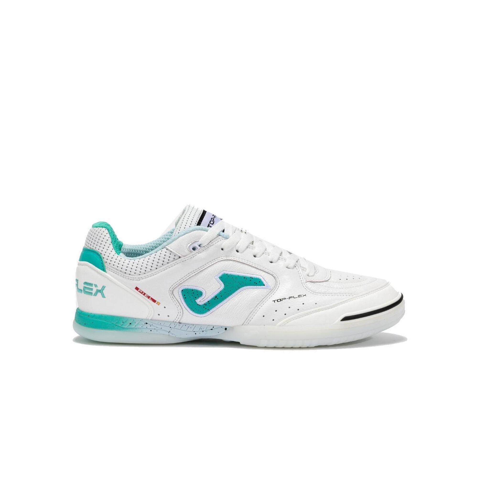 Buty piłkarskie Joma Top Flex 2502 Indoor biało-turkusowe TOPW2502IN