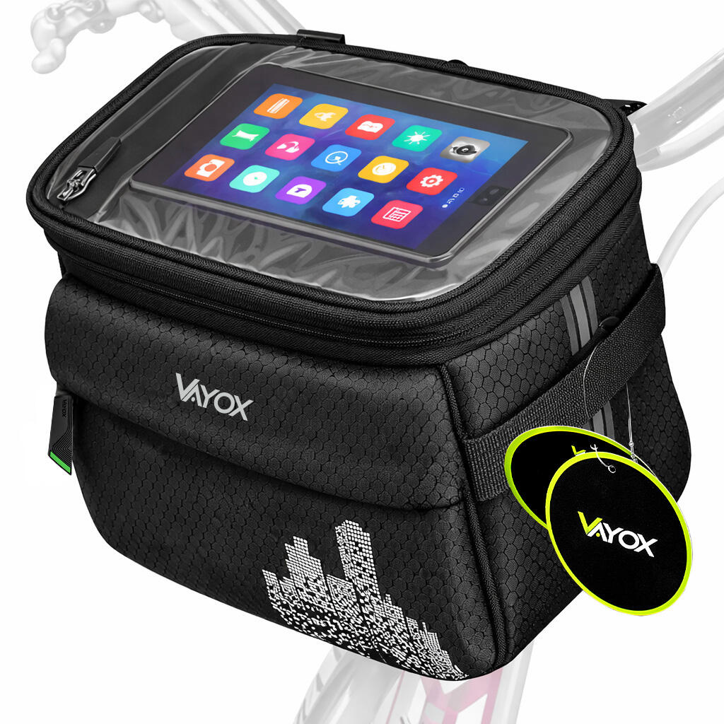 Sakwa rowerowa na kierownicę VAYOX VA0167 z etui na telefon 4,6l