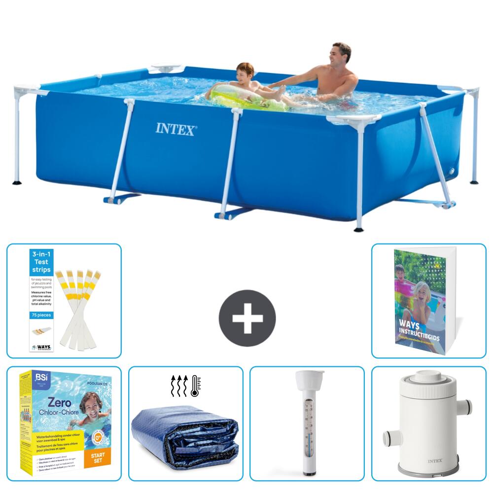 INTEX Basen ze stelażem Prostokątny - 260x160x65 cm - 7-częściowy S10