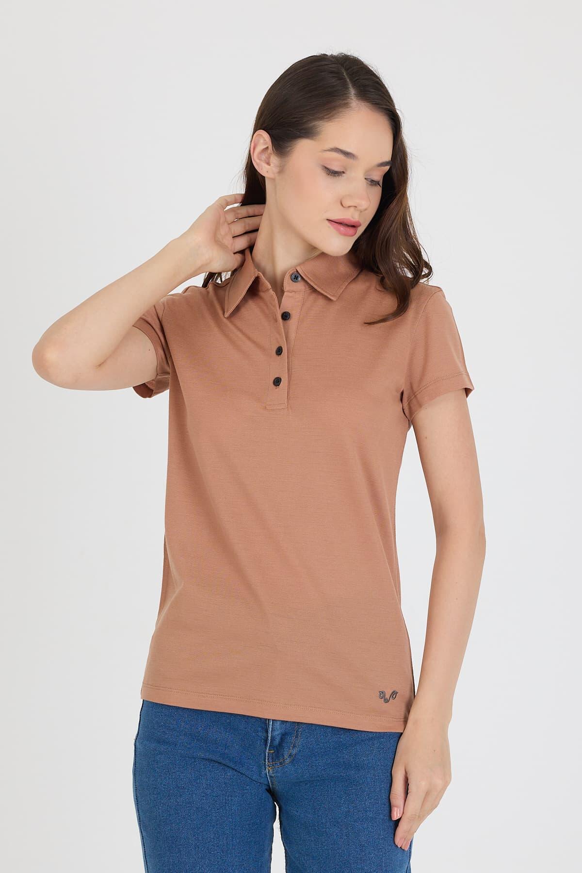 Koszulka Polo Damska 100% Merino Woolona