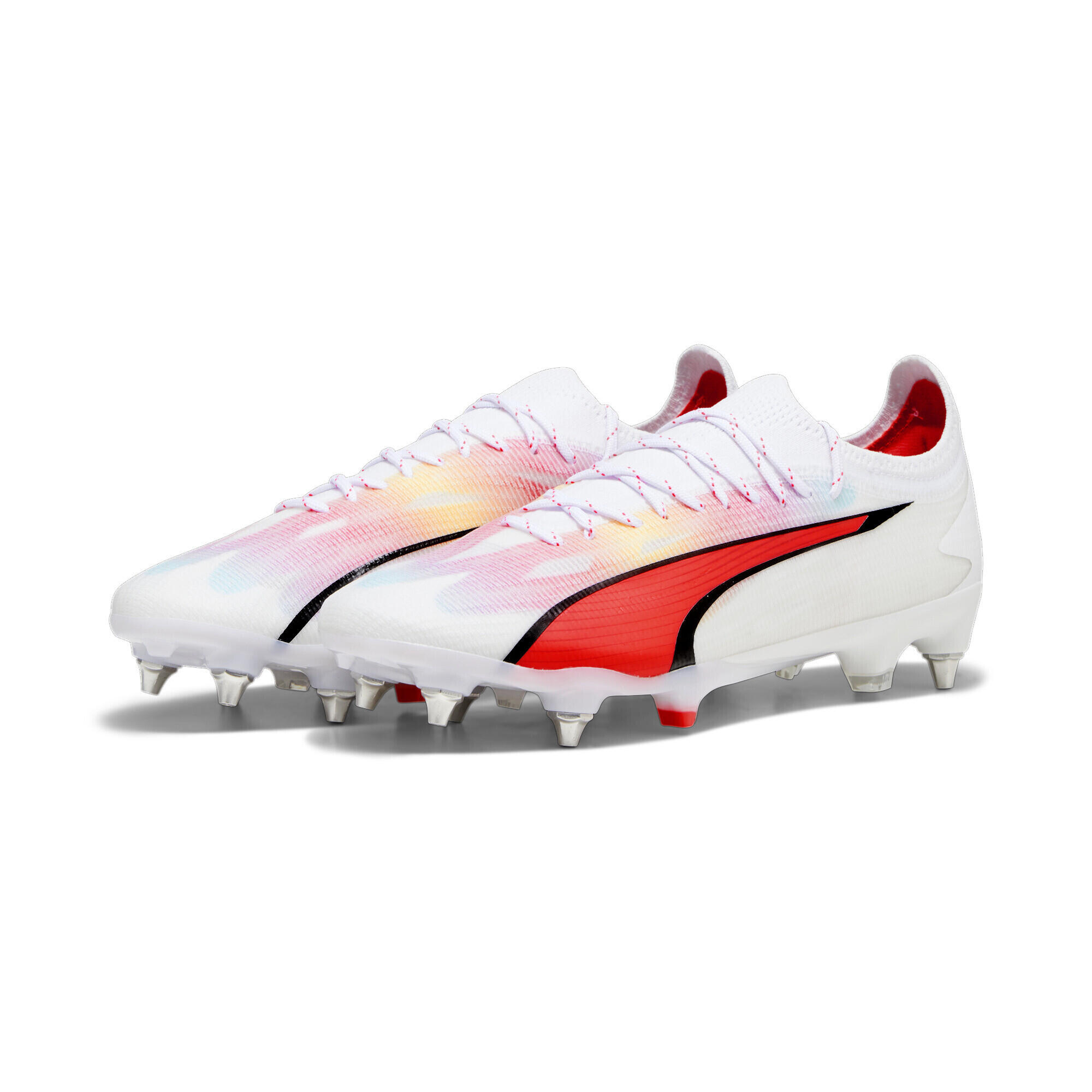 Buty piłkarskie PUMA ULTRA ULTIMATE MxSG Białe Czarne Czerwone